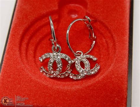 cheap chanel earrings replica|large chanel inspired earrings.